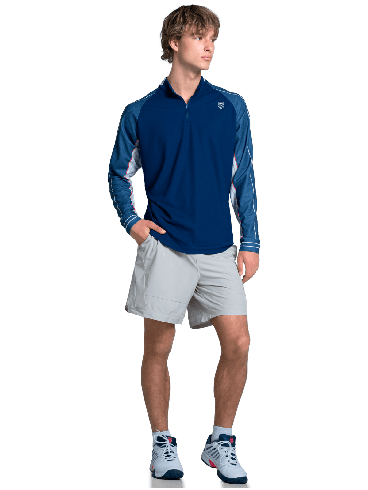 NOR CAL 1/4 ZIP L/S | K-Swiss Signature
